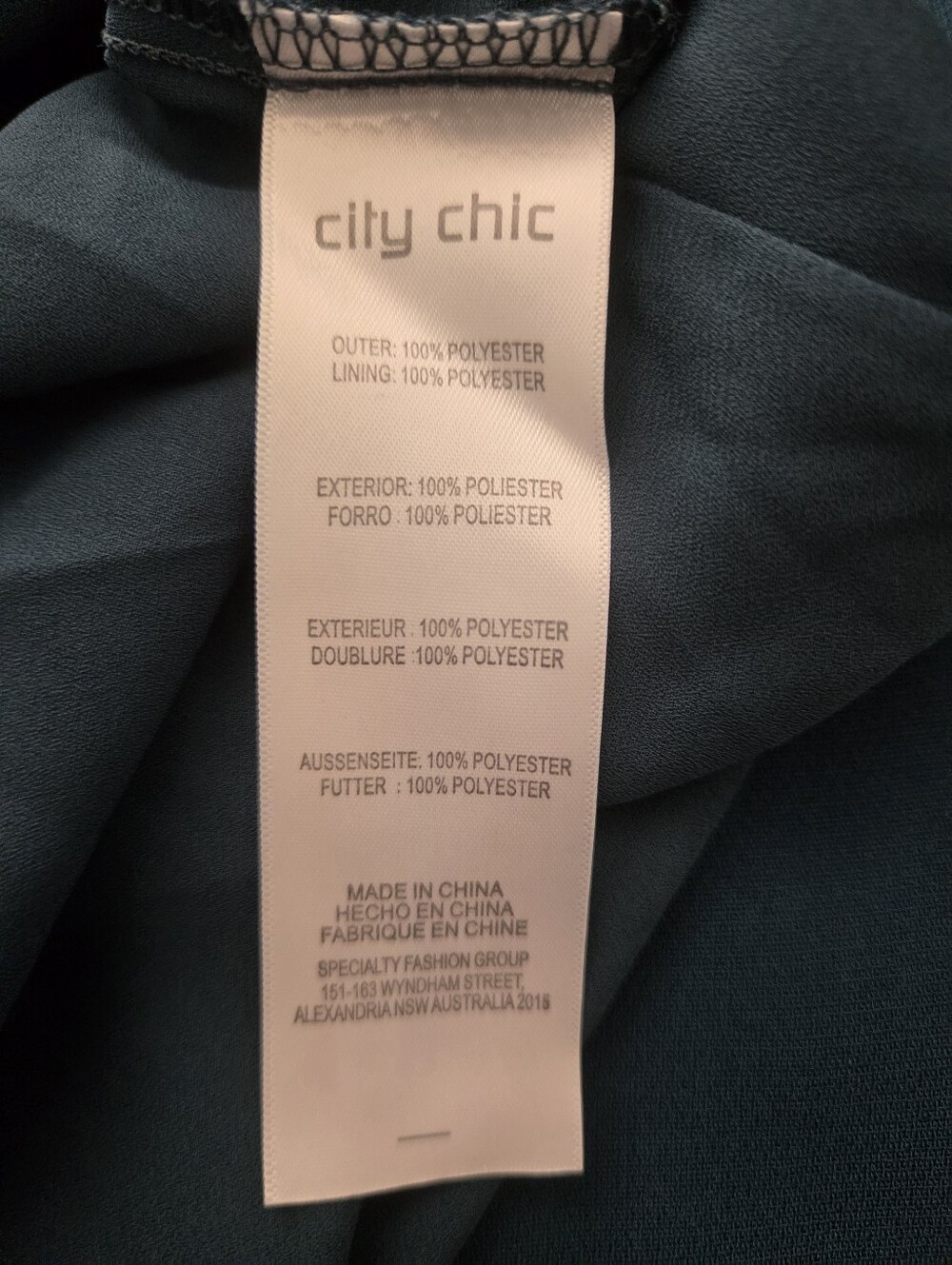 City Chic Teal Jade Sleeveless Layered Blouse Size 18 - Picture 10 of 10